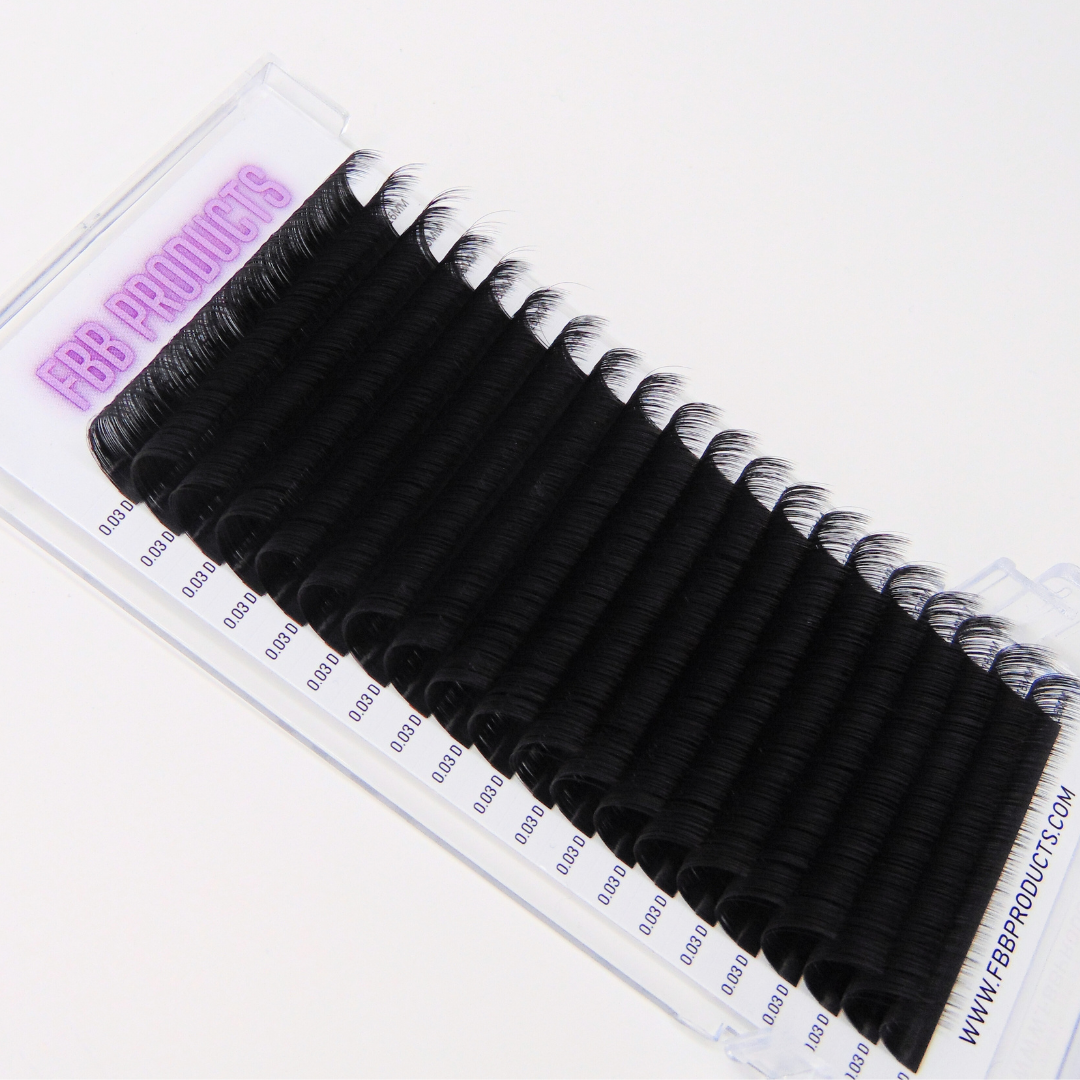 LUXURY VELVET MATTE LASHES - SINGLE LENGTHS- 20 ROWS